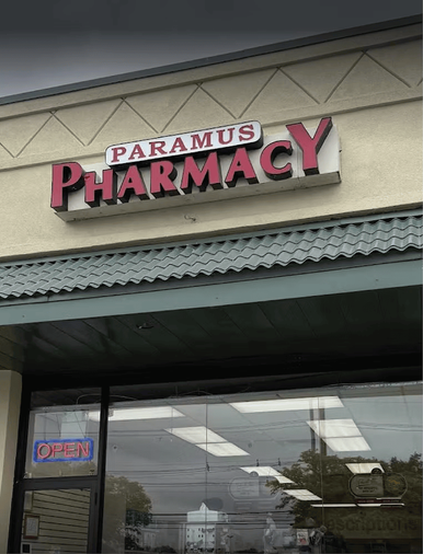 Paramus Pharmacy sign and entrance