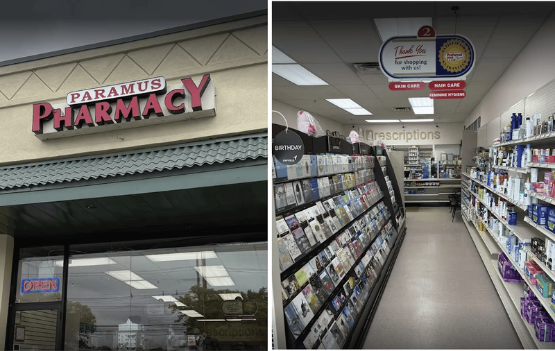 Paramus Pharmacy storefront and interior